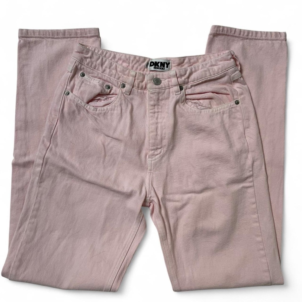 DKNY Light Pink Denim High Waisted Jeans